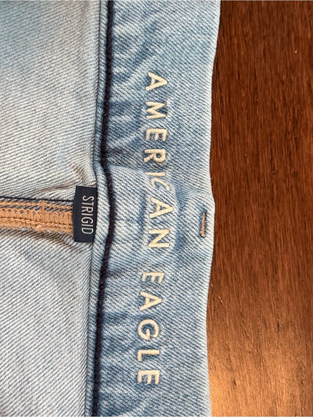 American Eagle Outfitters Women's Light Blue Straight Leg Jeans - Picture 2 of 4